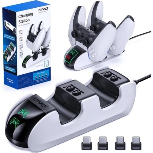 OIVO For PS5 Controller Charger Dock Fast Charging for PS5 Controllers Stand with LED Indicator for SONY PlayStation 5 Gamepad