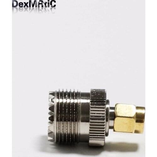 1pc UHF female jack switch SMA male plug RF Coax Adapter convertor sol Straight Nickelplated NEW wholesale
