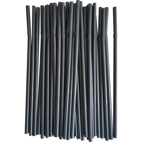 100pcs Clear Individually Disposable Plastic Wrapped Drinking Straws Tea Drinks Straws Smoothies Jumbo Thick Holiday Event Party