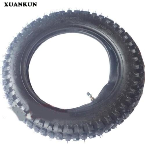 XUANKUN Off-Road Motorcycle 12-Inch Tire Wheel Tires Before The 2.50-14 Inch After 3.00-12 Inch Inside And Outside The Tire