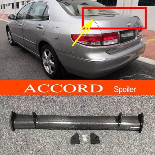 2004 2005 Accord Real Carbon Fiber GT-style Car-styling Sporty Rear Trunk Wing Spoiler for Honda 2004 2005 Accord Sedan 4-Door