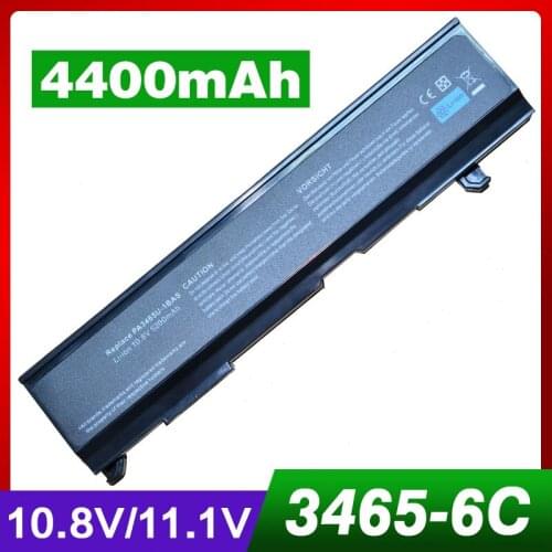 4400mAh Laptop Battery For Toshiba PA3465U-1BRS PABAS069 Dynabook AX/55A TW/750LS Equium Satellite A A105 M M105 Pro A100