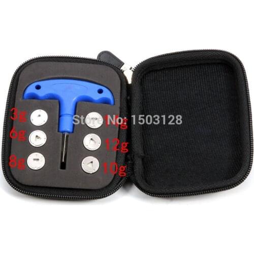 6PCS (3g/6g/8g/10g/12g/14g) Weights Kit + Wrench Set for Adams Super LS DHY 9031 12 LS Fairway XTD Driver Be Convenient to Carry