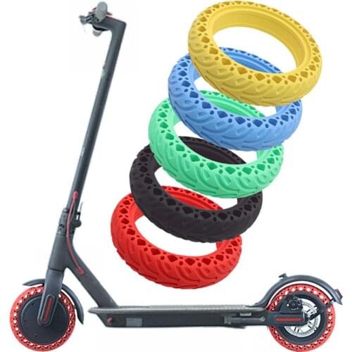 8.5 Inch Honeycomb Solid Tires Universal for M365 Electric Scooter Wear-Resistant Shock-Absorbing Pattern Tires Absorber Rubber