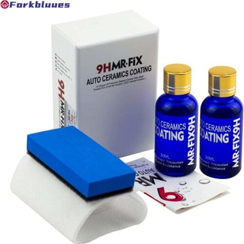 9H Car Liquid Ceramic Coat Super Hydrophobic Glass Coating Set Polysiloxane and Nano materials Car Polish