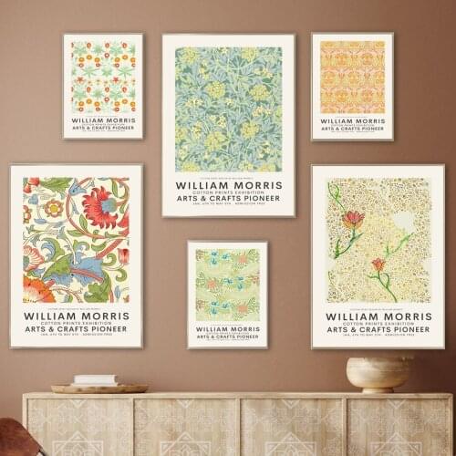 Flower Leaf Abstract Nordic Posters And Prints Morris Retro Matisse Art Canvas Painting Wall Pictures For Living Room Home Decor