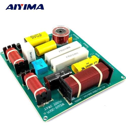 AIYIMA 300W Speaker Audio Crossover 3 Way Frequency Divider Treble Midrange Woofer KTV Stage Professional Crossover 4-8 Ohm