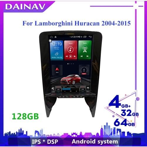 12.1 inchVertical Screen Car Multimedia Video Player GPS Navigation Head Unit For Lamborghini Calf 2004-2015 Car Stereo Radio