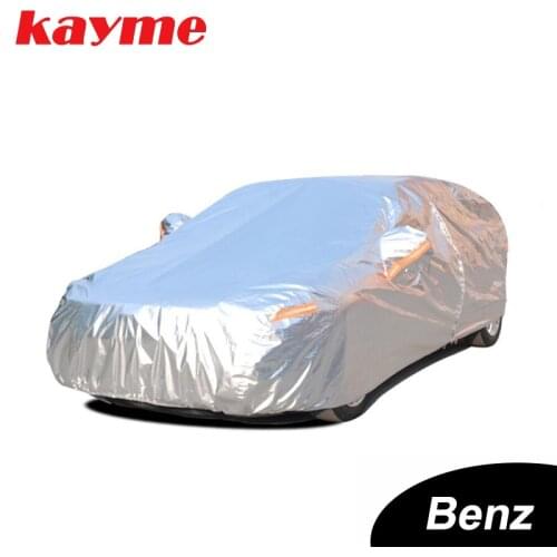 Kayme aluminium Waterproof car covers super sun protection dust Rain car cover full universal auto suv protective for Benz