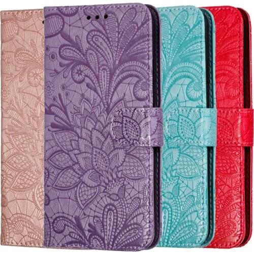 Luxury 3D Rose Leather Flip Cover For iPhone 11 Pro Max X XR Xs Max 7 8 Plus Wallet Case Embossed Flower Glove Card Holder Bags