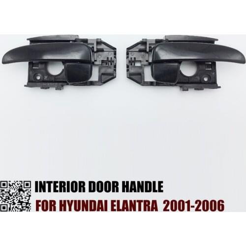 BLACK INTERIOR DOOR HANDLE FOR HYUNDAI ELANTRA 2001-2006 OEM:82610-2D000 82620-2D000