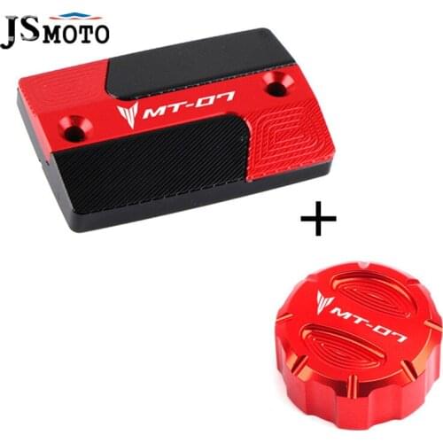 Motorcycle Front & Rear brake Fluid Cylinder Master Reservoir Cover Cap Accessories logo For Yamaha MT07 MT-07 mt07 2014-2021