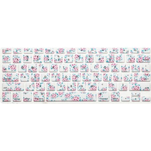 Flower Floral Pattern Silicone Laptop keyboard Skin Protector Cover film Guard for Apple Macbook Pro Air Retina 13 15 17