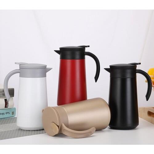 800ML Home Stainless Steel Water Pot Kettle Vacuum Flasks Insulation Thermos Office Coffee Thermal Warm Bottles Double Wall Jugs