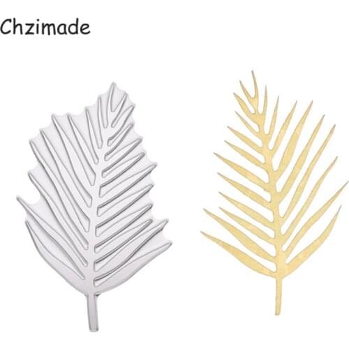Chzimade Palm Leaves Hot Stamping Foil Dies Cutting Dies For Foil Machine Diy Scrapbooking Album Home Decoration Crafts
