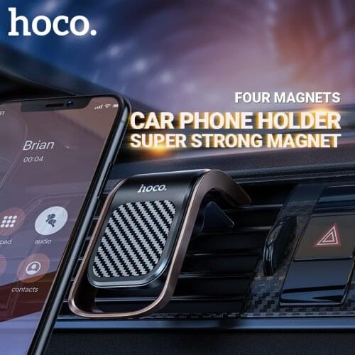 Hoco Magnetic car phone holder mount stand GPS mobile smartphone air vent outlet clip for iPhone 12 Pro 8 Huawei Xiaomi Samsung