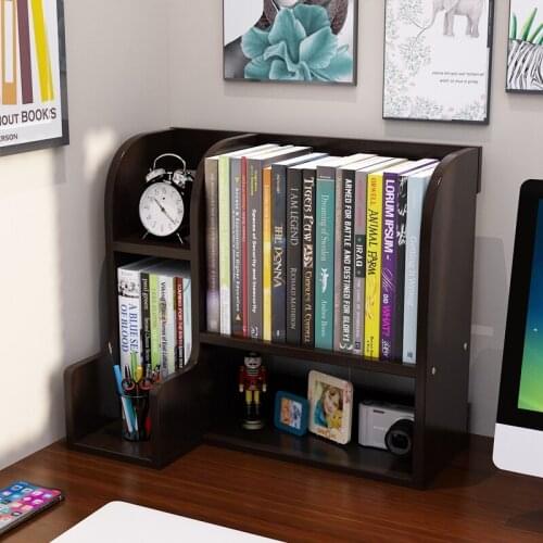 Creative Simple Modern Desk Corner Bookshelf Childrens Shelf Office Storage Student Home Decor Small Bookcase Storage Bookshelf