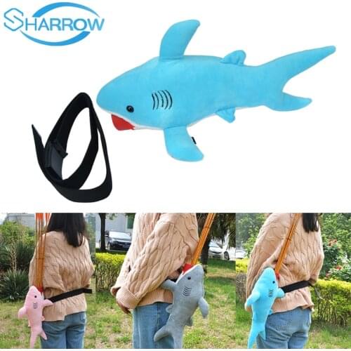 Archery Arrow Quiver Creative Cartoon Shark Holder Belt Waist Hip Bag Portable Arrow Storage Bag Hunting Shooting Accessories