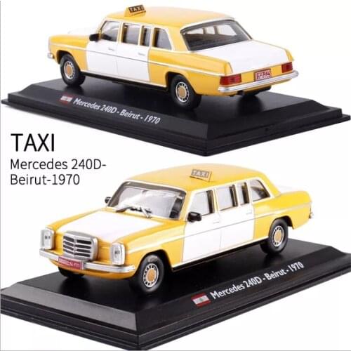 Leo original factory 1:43 retro acrylic box Lebanon taxi (1970) alloy car model collection gift childrens toys Christmas