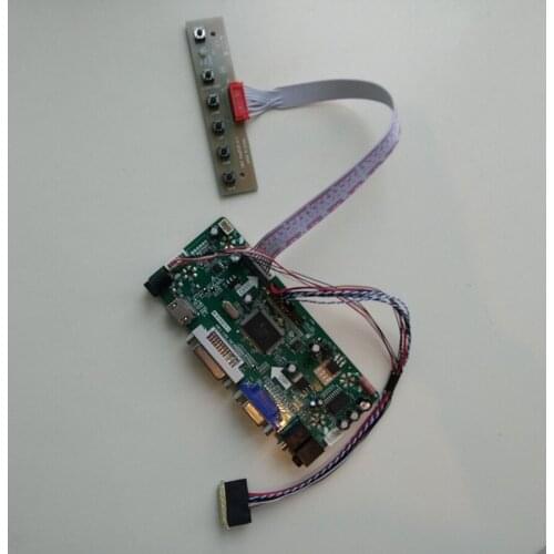 M.NT68676 HDMI DVI VGA LED LCD Controller board Kit DIY for LP156WH2(TL)(QB)/(TL)(QA) 1366X768 15.6" panel display