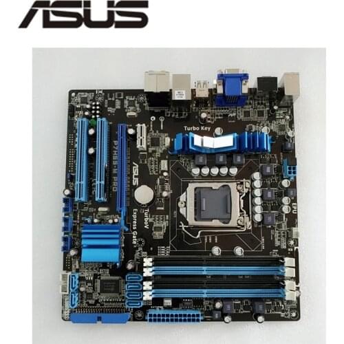 For ASUS P7H55-M Pro Motherboard LGA 1156 DDR3 16GB For Intel H55 P7H55 Desktop Mainboard SATA II PCI-E X16 Used AMI BIOS