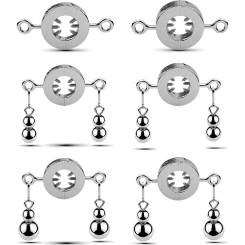 Metal Penis Weight Pendant Scrotum Bondage Ring BDSM Torture Adult Sex Toys for Men Ball Stretcher Penis Ring Erotic