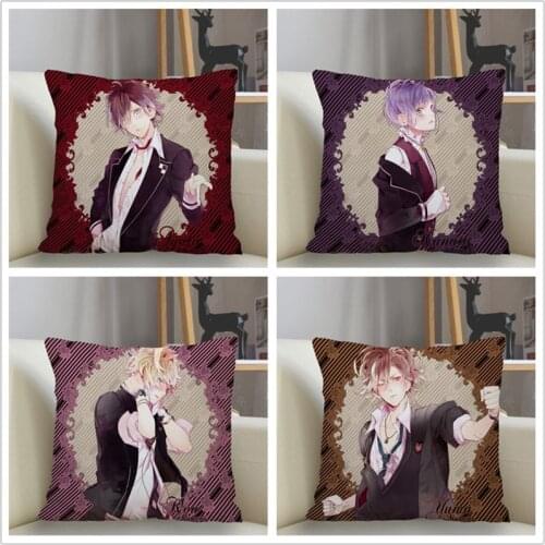 Musife New Custom DIABOLIK LOVERS Pillowcase Sofa Decorative Cushion Cover Pillowcase Home Decor Drop Shipping Wholesale