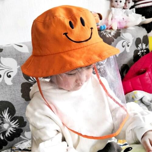 2020 New Design Protection Hat Prevent Droplet Transmission Cap Boys Girls Bucket Hats For Children