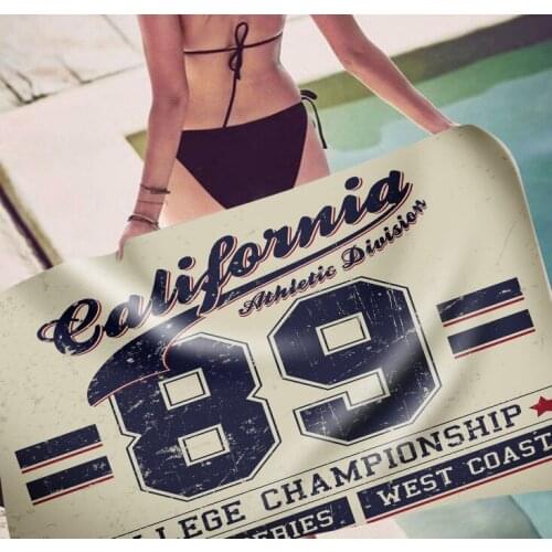 3D Printed Customized California Style Beach Towel Towels Bathroom Sets Adults Woman Towel 70 Inch Travel Beach Towel Quick Dry
