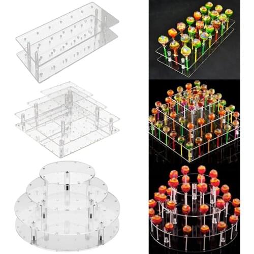 Snack Cake Server Cup Cake Display Stand Lollipop Holder Cake Rack 21/35/56 Holes Cupcake Cake Stands Lollipop Holder