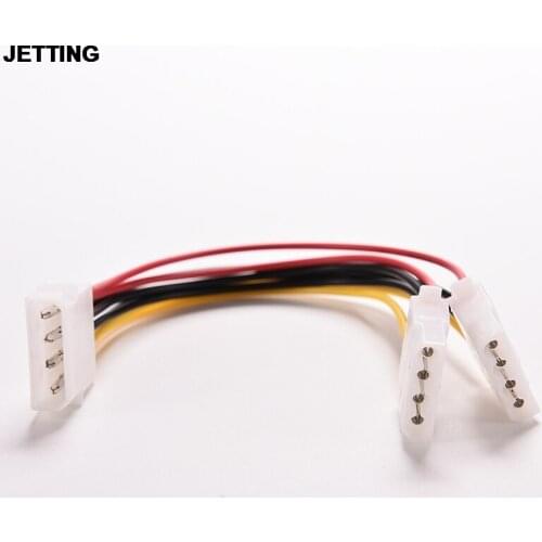 JETTING 4Pin IDE 1-to-2 Y Splitter Extension Power Supply Cable Universal 1 PC Drop Shipping