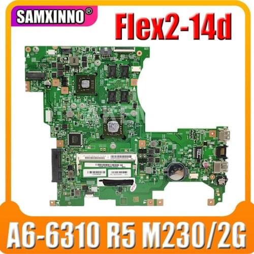 SAMXINNO NEW Brand LF145M MB 13287-1 448.00Y02.0011 For lenovo FLEX 2-14D Flex2-14d motherboard A6-6310 CPU R5 M230/2G GPU