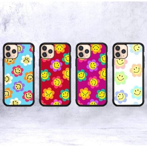 Pastel Smiley Flower Pack Phone Case for iPhone 12 mini 11 pro XS Max X XR 6 7 8 plus SE20 High quality TPU silicon cover