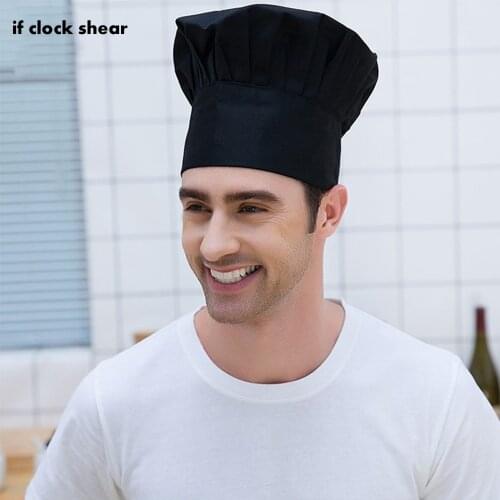 Cooker Fold Cap Unisex Chef Hat High Quality Wholesale Solid Sushi Chef Waiter Hats Adult Restaurant Hotel Bakery Canteen Chef