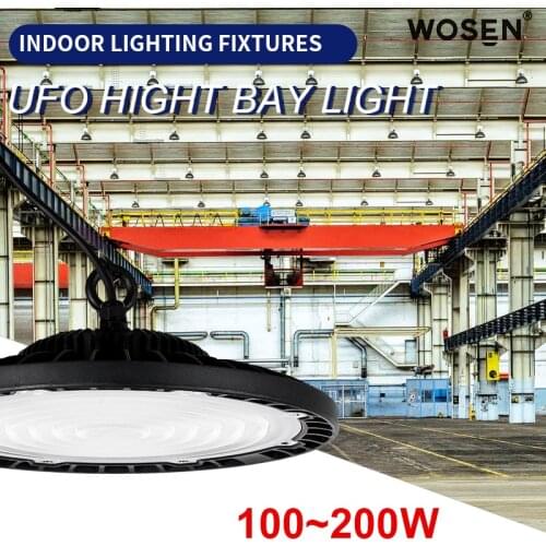 UFO LED High Bay Lights 100/150/200W Waterproof IP65 Commercial Industrial Lighting Warehouse Led High Bay Lamp