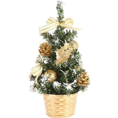 Christmas Tree Decor Artificial Desktop Mini Christmas Tree Decorations Festival Miniature Tree New Year Home Decor 20cm 1pc