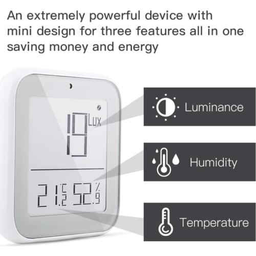 ZigBee Tuya Smart Temperature and Humidity Sensor Smart Temperature Humidity Detector APP Remote Work With Alexa Google