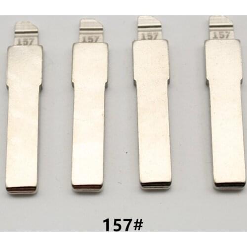 VVDI OEM 10Pcs 157# Metal Uncut Flip Remote Key Blade For Fiat