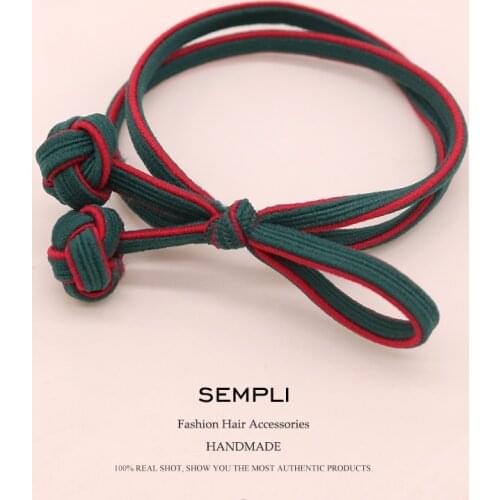 Sempli High Quality Elastic Band Tight Durable Gums for Woman Girls Strong Sweet Hair Bands Christmas Rubber Bands Accessories