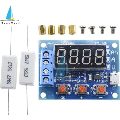 ZB2L3 LED Digital Display Battery Tester 18650 Lithium Battery Test Module Resistance Lead-acid Capacity Discharge Meter 4.5-6V