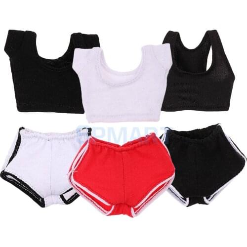 1/6 Scale Female Sport Pants Suit Shirt Women Clothes Set for 12'' Phicen Action Figures Collectible Doll Toy DIY Accessories
