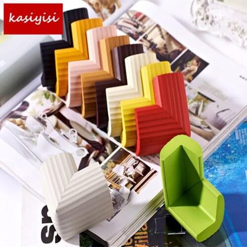 100pc/lot Stripe Anti Collision Table Angle sale 5 pcs/lot The new hot candy colors Baby Thick L-shaped Artifact aTRQ0703