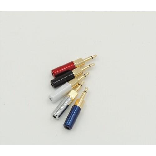 2.5mm Male Mono Audio Headphone Jack Soldering diy Connector for 2.8mm cable adapter
