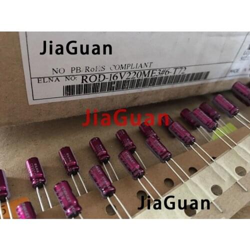 20PCS ELNA STARGET 16V22UF 5X11MM ROD 22UF 16V Red robe 22uF/16V filter audio electrolytic capacitor 16V 22UF