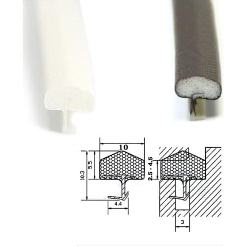 5 Meters Door Window PU Foam Seal Strip Polyurethane Foam Weatherstrip Draught Excluder