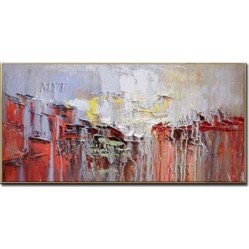 Hand Painted Abstract Oil Painting On Canvas Wall Picture Living Room Wall Modern Painting Pictures Blue Art No Framed