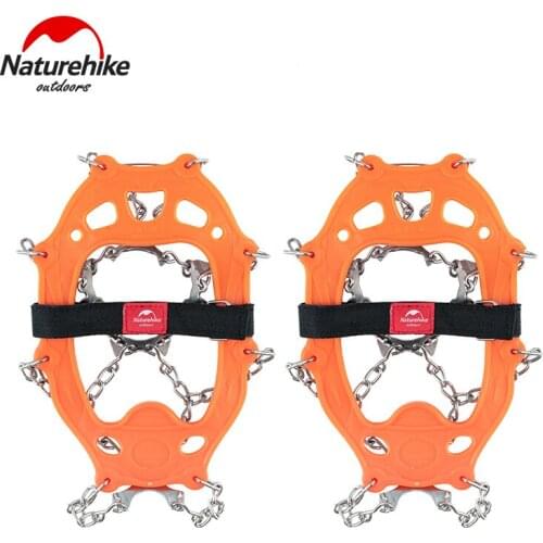 Naturehike Outdoor crampons 10 teeth 25 teeth stainless steel snow non-slip mountaineering snow claw shoe covers