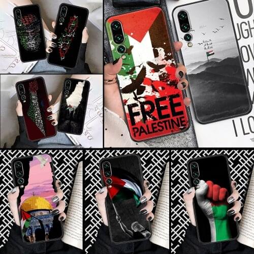Palestine Flag Phone case For Huawei P Mate P10 P20 P30 P40 10 20 Smart Z Pro Lite 2019 black pretty funda luxury prime fashion