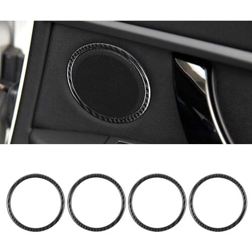 Door Audio Speaker Sound Horn Decoration Trim Ring Sticker for BMW 3 Series GT F30 F32 F34 2013 2014 2015 2016 2017