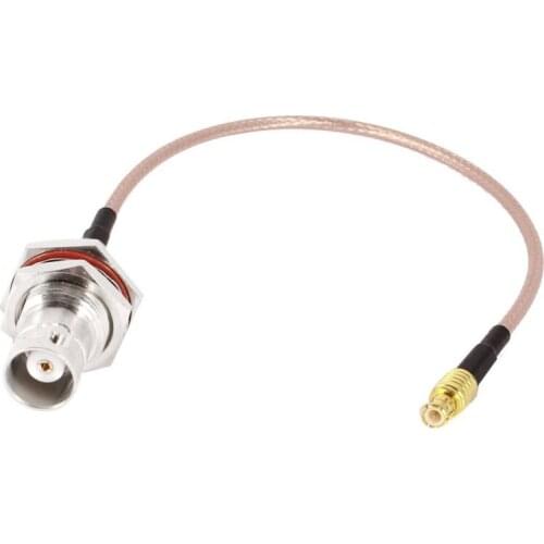 WSFS Hot MCX male, Low dispersion RG 316 23.5 cm, female BNC adapter cable